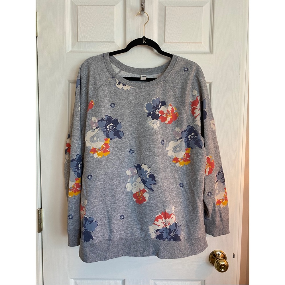 Old Navy floral sweatshirt